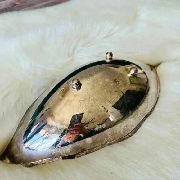 Vintage Sciarrotta Silver Leaf Bowl Hand Made - Picture 9 of 11